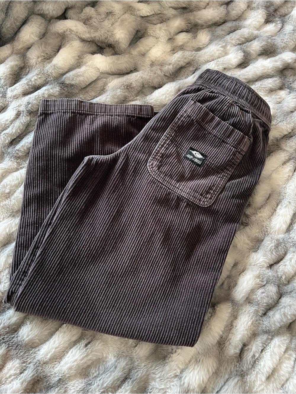 Rip Curl Boys Corduroy Pants in Dark Grey